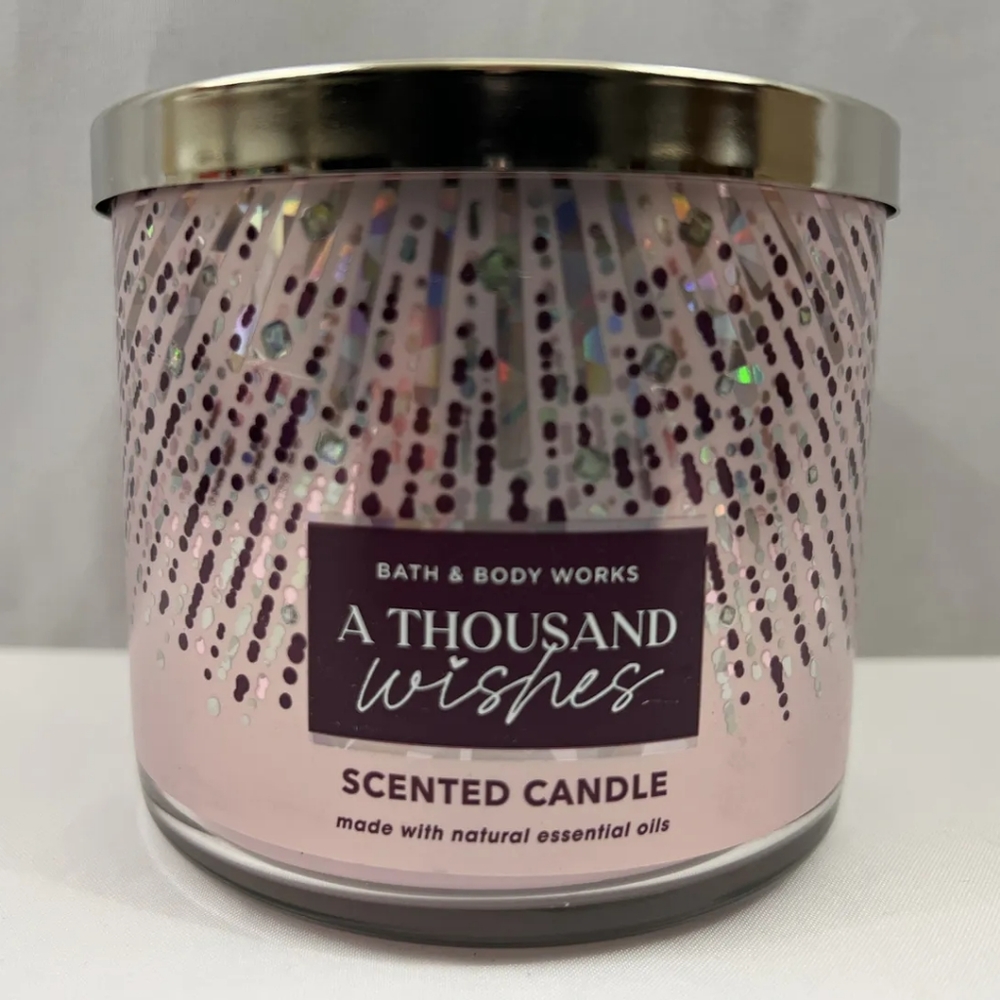 Bath & Body Works Twisted A Thousand Wishes 3-Wick Large 14.5 oz Candle New